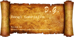 Dengl Gabriella névjegykártya